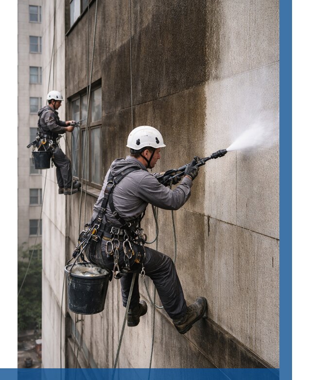 Очистка фасада от копоти в Беслане от 253 р. | ВЫСОТНИК-Бсл