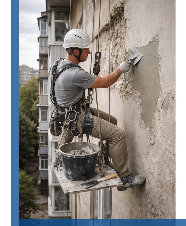 Восстановление фасадной штукатурки в Беслане с гарантией качества