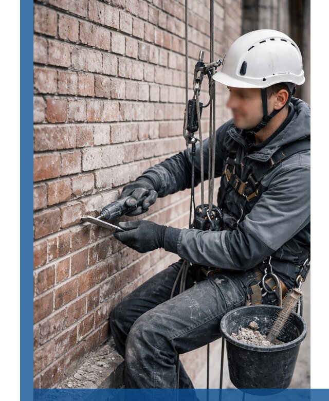 Расшивка кирпичных швов фасадов и стен, ремонт в Беслане