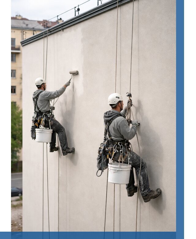 Покраска оштукатуренного фасада в Беслане от 324 р. | ВЫСОТНИК-Бсл