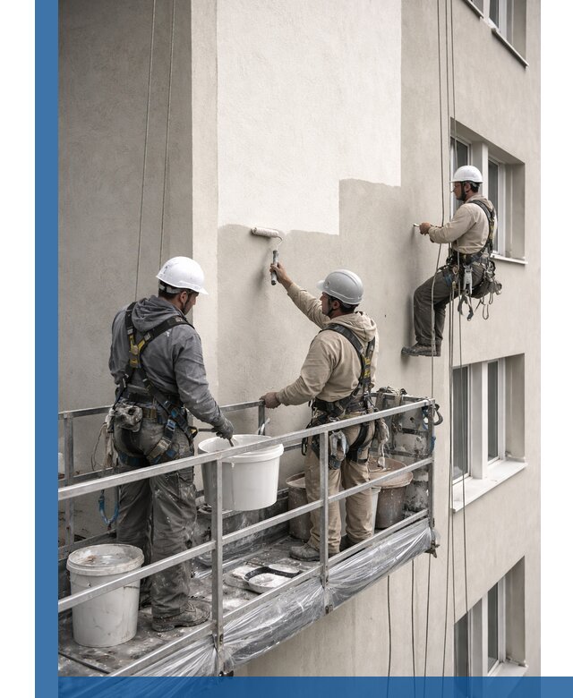 Покраска оштукатуренного фасада в Беслане под ключ с гарантией