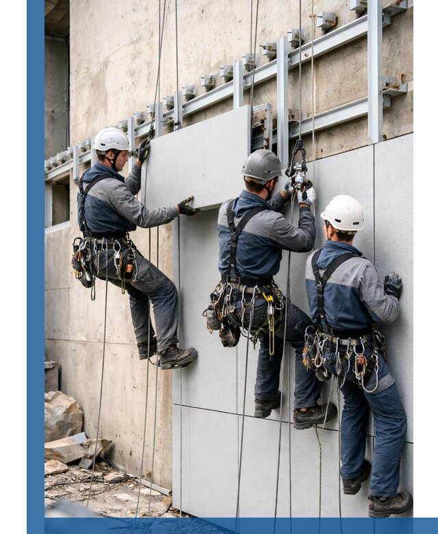 Монтаж вентилируемого фасада в Беслане под ключ с гарантией качества