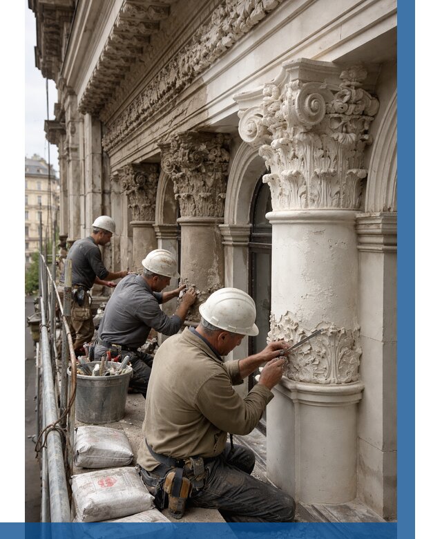 Реставрация фасадной лепнины в Беслане от 2532 р. | ВЫСОТНИК-Бсл