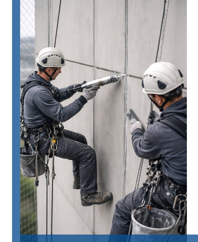 Первичная герметизация швов фасадов и кровель в Беслане