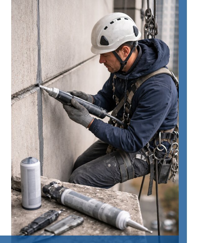 Вторичная герметизация швов в Беслане от 456 р. | ВЫСОТНИК-Бсл