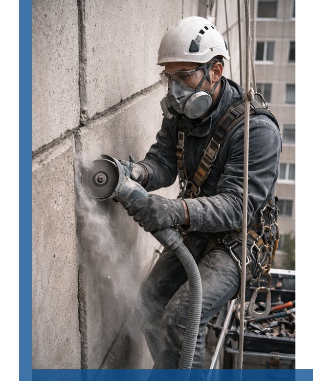 Штробление межпанельных швов в Беслане качественно и быстро