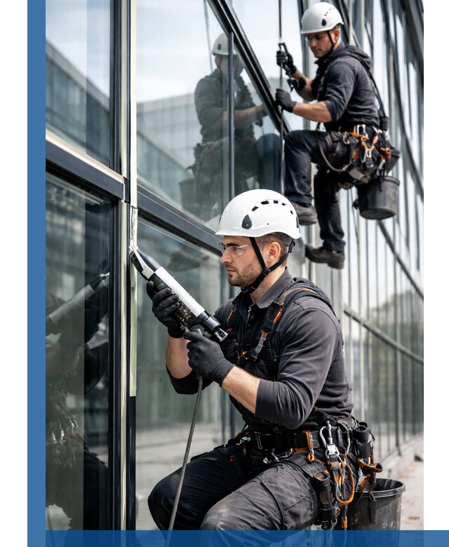 Герметизация витражных швов в Беслане для зданий и фасадов