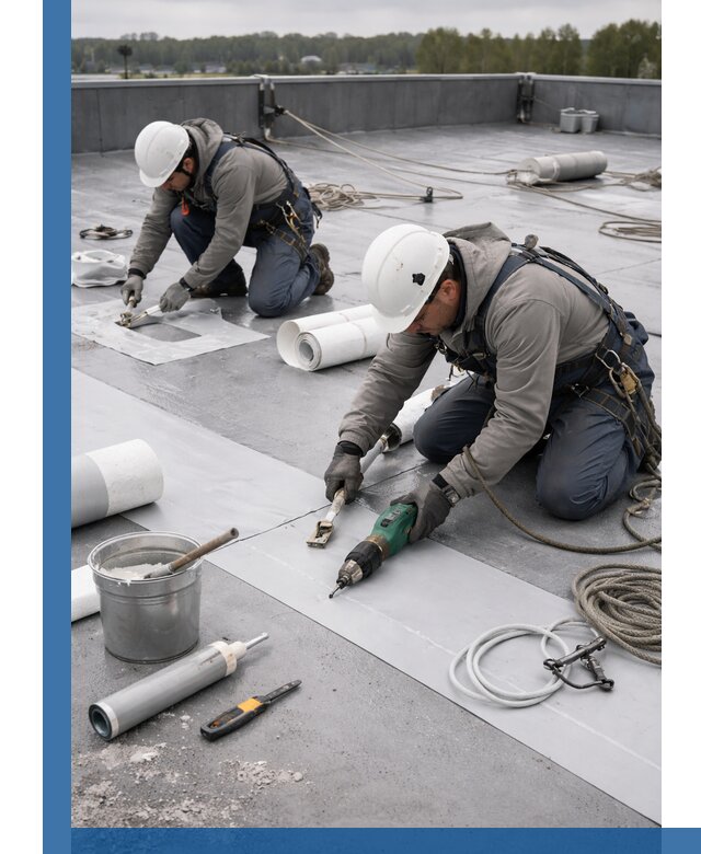 Ремонт мембранной кровли в Беслане качественно и с гарантией