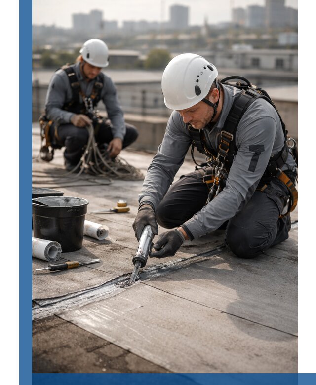 Аварийное и капитальное устранение протечек кровли в Беслане