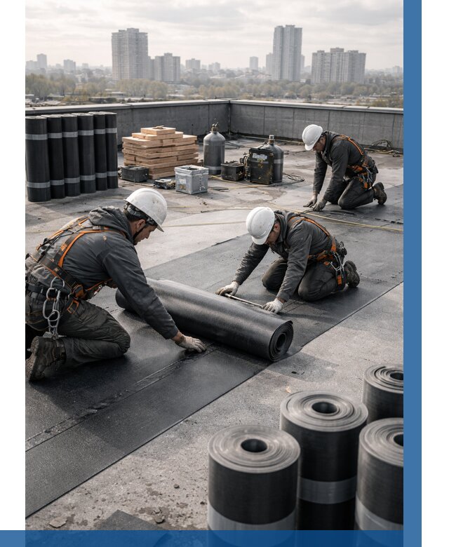 Монтаж мягкой кровли под ключ в Беслане от 456 р. | ВЫСОТНИК-Бсл