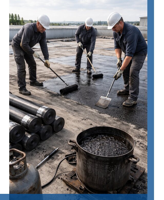 Гидроизоляция кровли мастикой в Беслане от 608 р. | ВЫСОТНИК-Бсл