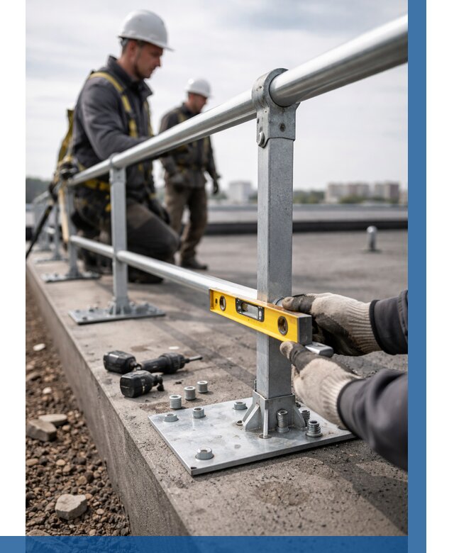 Монтаж кровельного ограждения в Беслане от 1215 р. | ВЫСОТНИК-Бсл