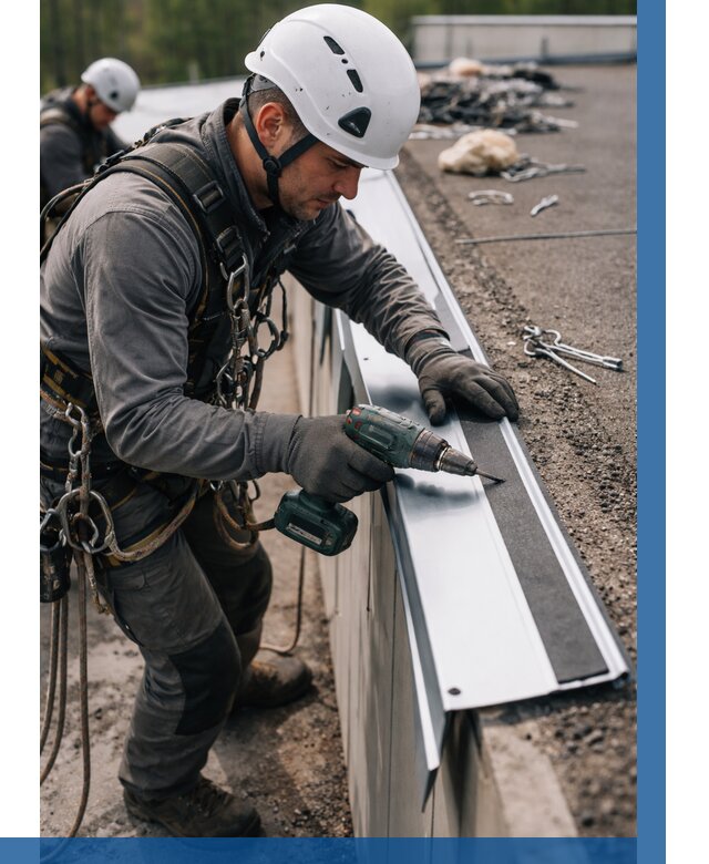 Монтаж капельника на кровле в Беслане от 304 р. | ВЫСОТНИК-Бсл