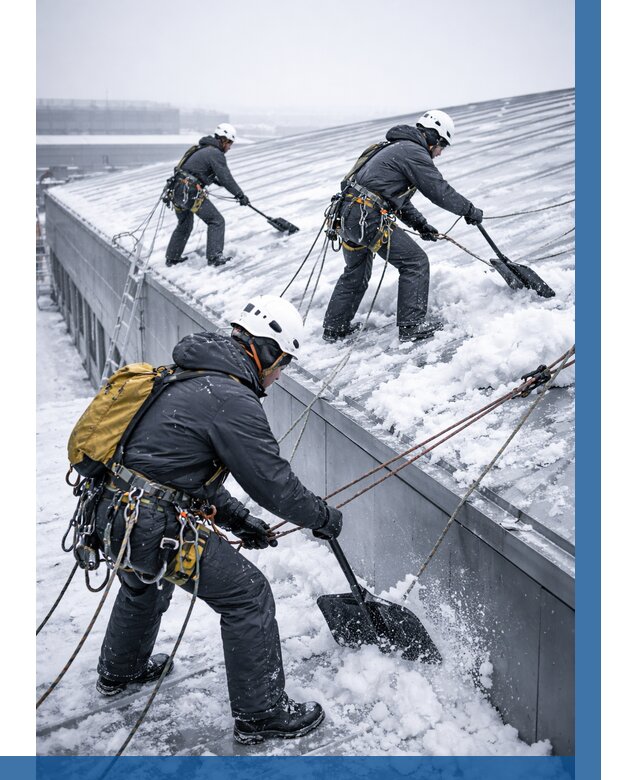 Очистка навесов от снега в Беслане от 4557 р. | ВЫСОТНИК-Бсл