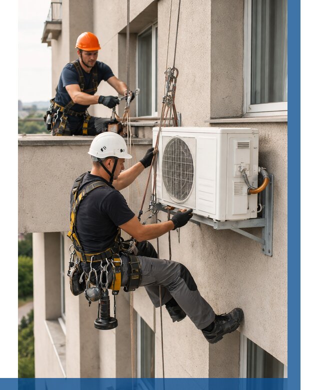 Монтаж внешнего блока кондиционера в Беслане от 6582 р. | ВЫСОТНИК-Бсл