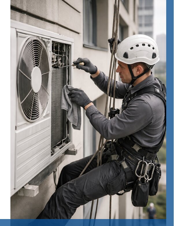 Обслуживание внешнего блока кондиционера в Беслане от 2734 р.ВЫСОТНИК-Бсл