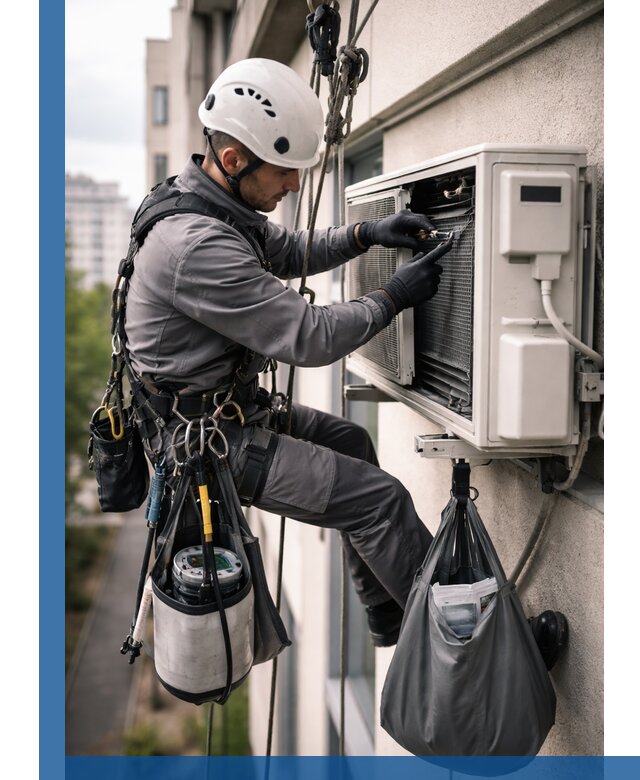 Обслуживание внешнего блока кондиционера в Беслане профессионально