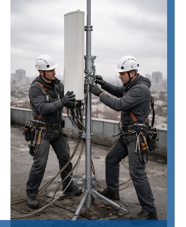 Монтаж антенн связи на крыше в Беслане от 8607 р. | ВЫСОТНИК-Бсл