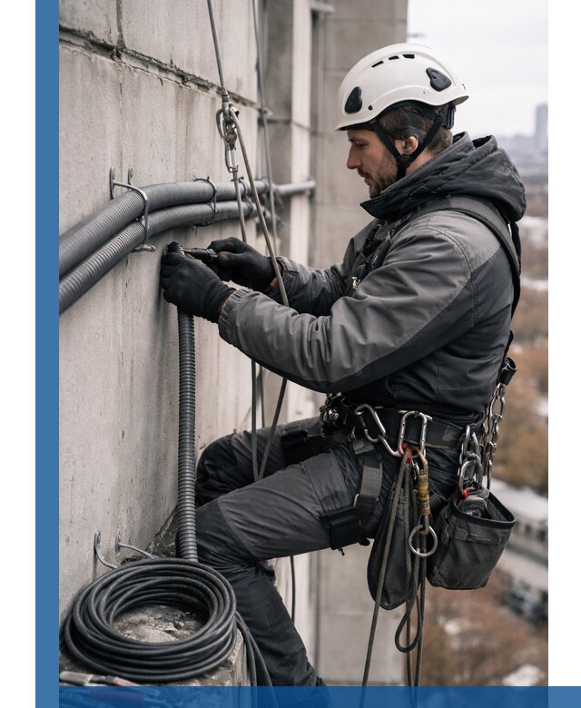 Профессиональный монтаж гофры для кабеля в Беслане с гарантией