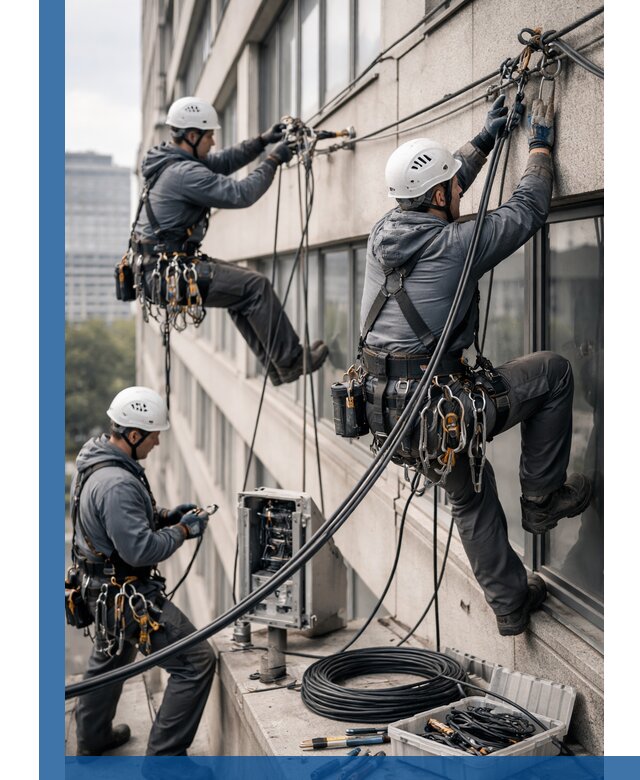 Прокладка оптоволоконного кабеля в Беслане под ключ с тестированием