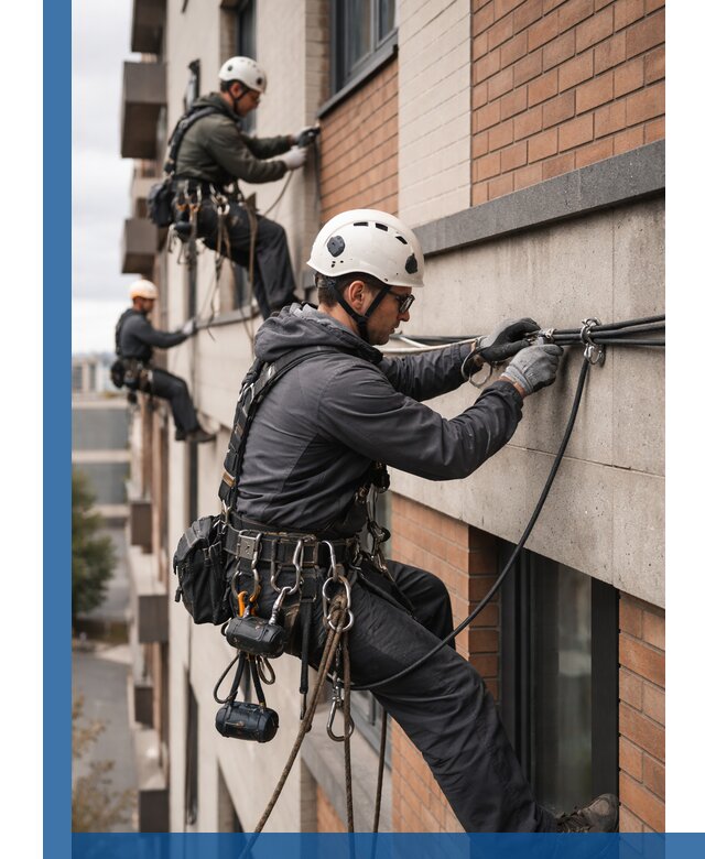 Крепление кабеля на фасаде монтаж и крепеж в Беслане