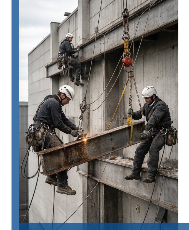 Демонтаж металлоконструкций на высоте в Беслане под ключ