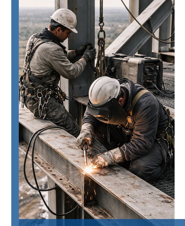 Высотные сварочные работы в Беслане для промышленных объектов