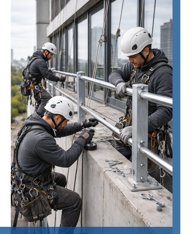 Монтаж ограждений на высоте в Беслане, от 1215 р. | ВЫСОТНИК-Бсл