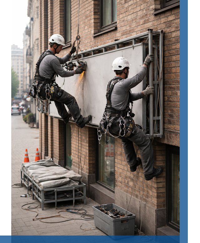 Демонтаж рекламной вывески в Беслане от 6582 р. | ВЫСОТНИК-Бсл