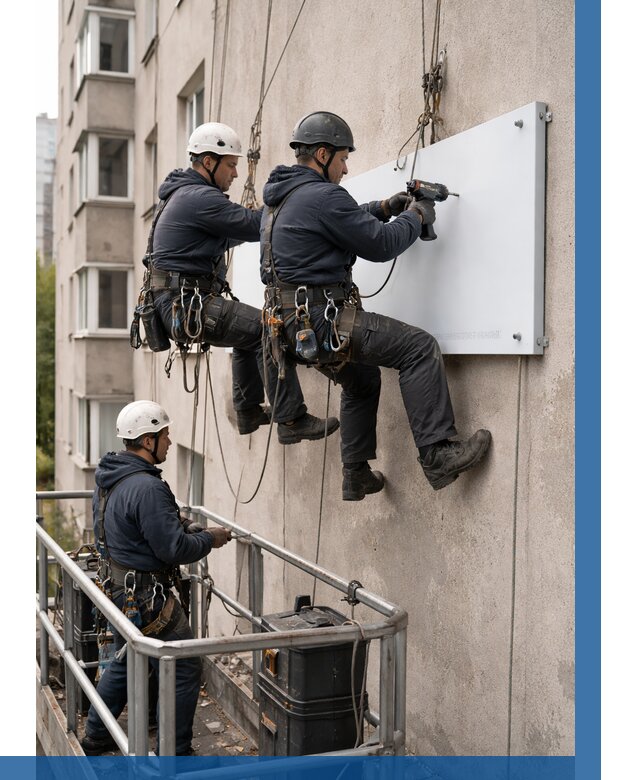 Монтаж табличек и указателей в Беслане от 3544 р. | ВЫСОТНИК-Бсл