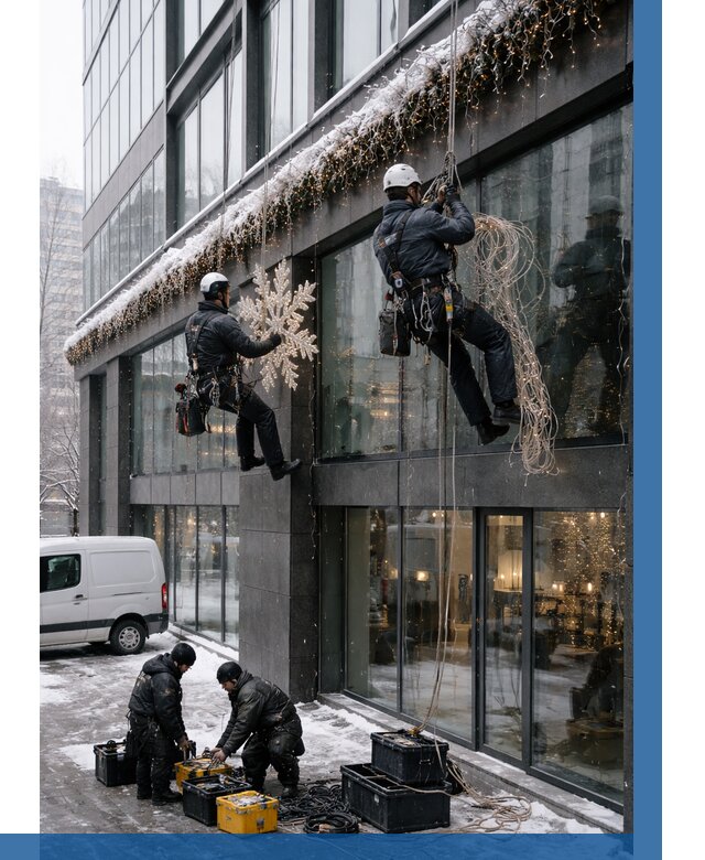 Демонтаж новогоднего оформления в Беслане от 5569 р. | ВЫСОТНИК-Бсл