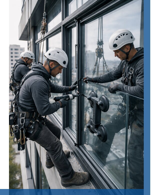 Витражное остекление зданий в Беслане от 3544 р. | ВЫСОТНИК-Бсл