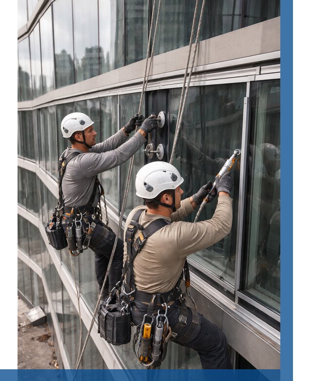 Радиусное остекление фасада в Беслане от 12151 р. | ВЫСОТНИК-Бсл