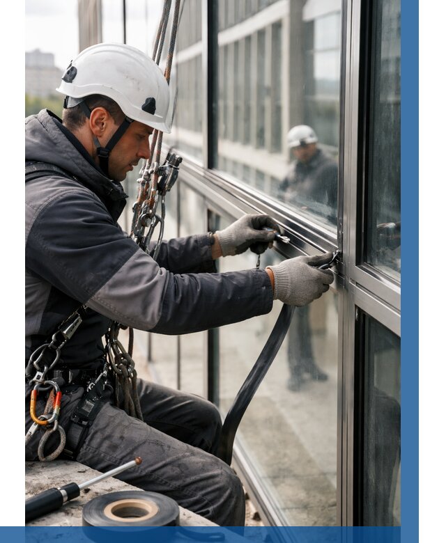 Ремонт витражных конструкций в Беслане от 3544 р. | ВЫСОТНИК-Бсл