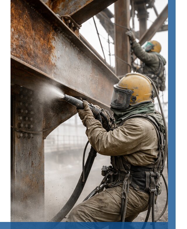 Пескоструйная очистка металлоконструкций в Беслане по 608 р. ВЫСОТНИК-Бсл