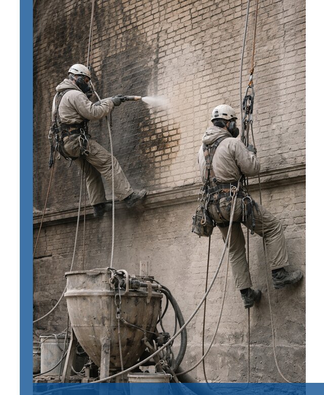 Пескоструйная очистка фасадов в Беслане профессионально