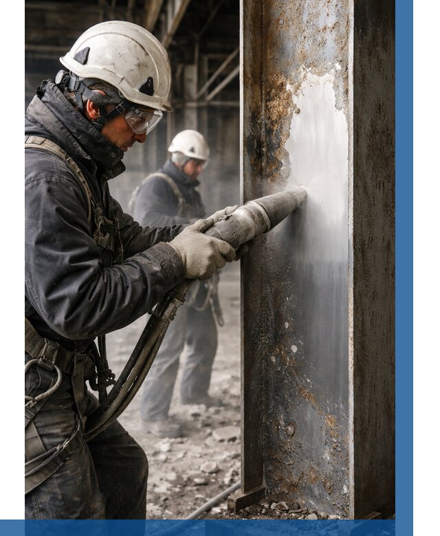 Удаление старой краски с металла в Беслане от 456 р. | ВЫСОТНИК-Бсл