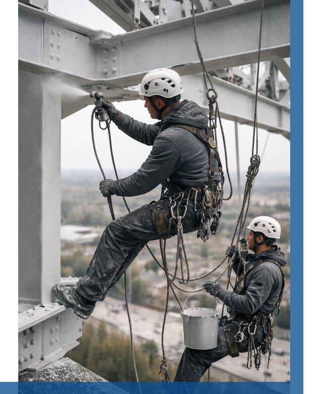 Покраска металлоконструкций на высоте в Беслане 354 р |ВЫСОТНИК-Бсл