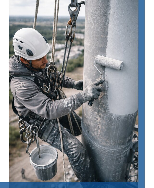Покраска мачт связи под ключ в Беслане от 861 р. | ВЫСОТНИК-Бсл