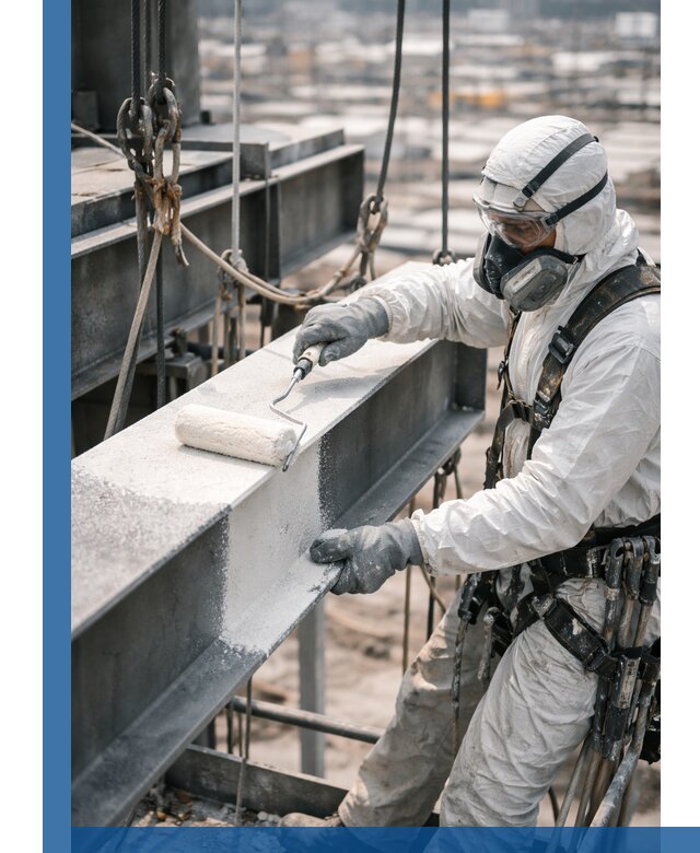 Профессиональная огнезащитная обработка металлоконструкций в Беслане