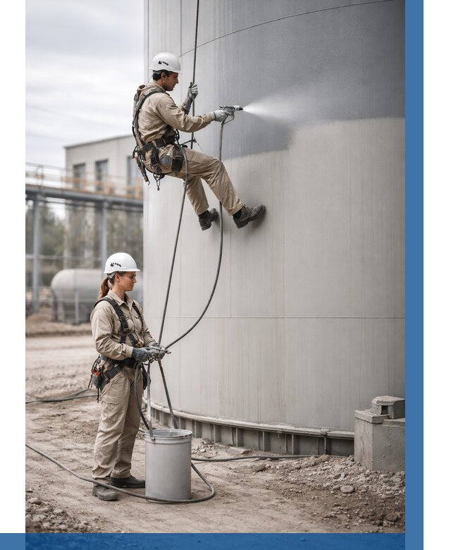 Покраска резервуаров в Беслане от 1215 р. | ВЫСОТНИК-Бсл — заказать