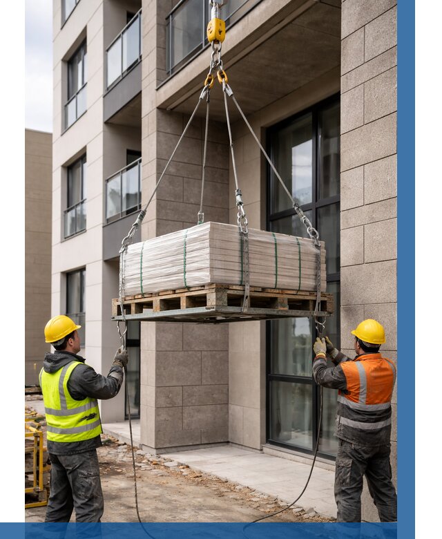 Подъем керамогранита на этаж в Беслане от 3544 р. | ВЫСОТНИК-Бсл