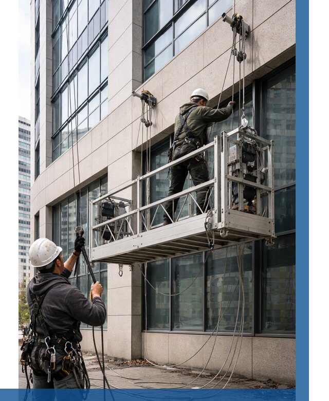 Монтаж и подъем фасадной люльки в Беслане от 12151 р. | ВЫСОТНИК-Бсл
