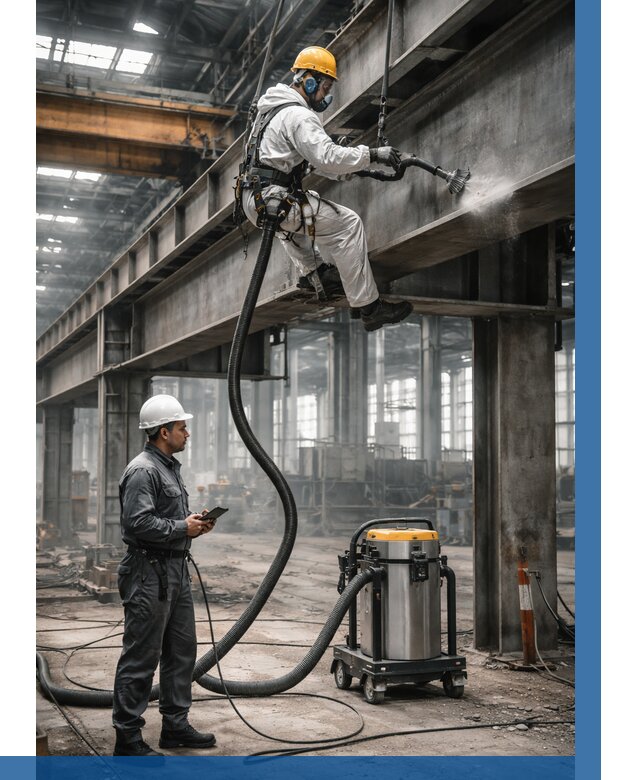 Обеспыливание конструкций в цехе в Беслане от 4253 р. | ВЫСОТНИК-Бсл