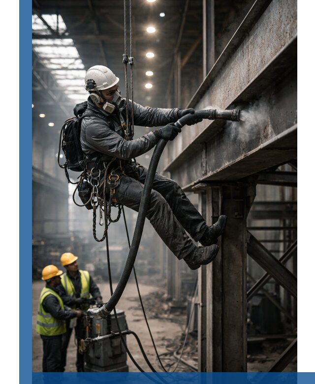 Обеспыливание конструкций в цехах промышленного производства в Беслане