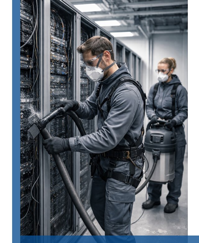 Обеспыливание серверной комнаты в Беслане, профессиональная очистка