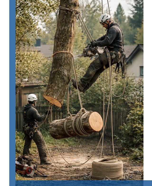 Валка деревьев частями в Беслане, безопасно и аккуратно
