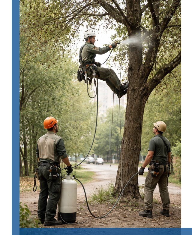 Обработка деревьев от вредителей в Беслане профессиональная защита