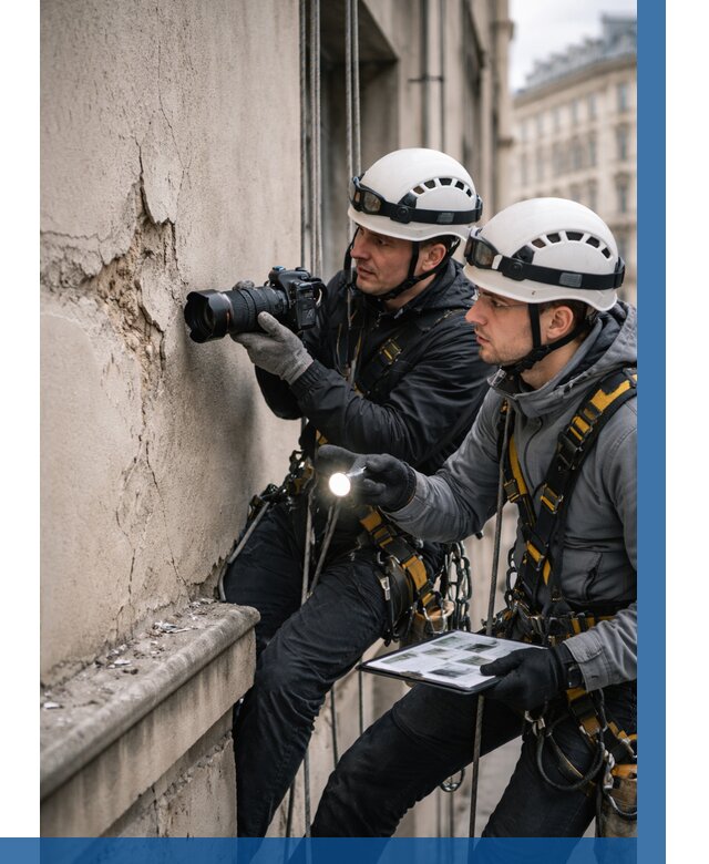 Фотофиксация дефектов фасада в Беслане от 4557 р. | ВЫСОТНИК-Бсл