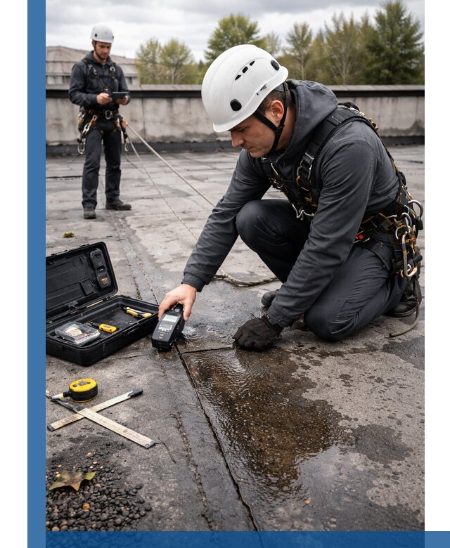 Обследование кровли на протечки и выявление дефектов в Беслане